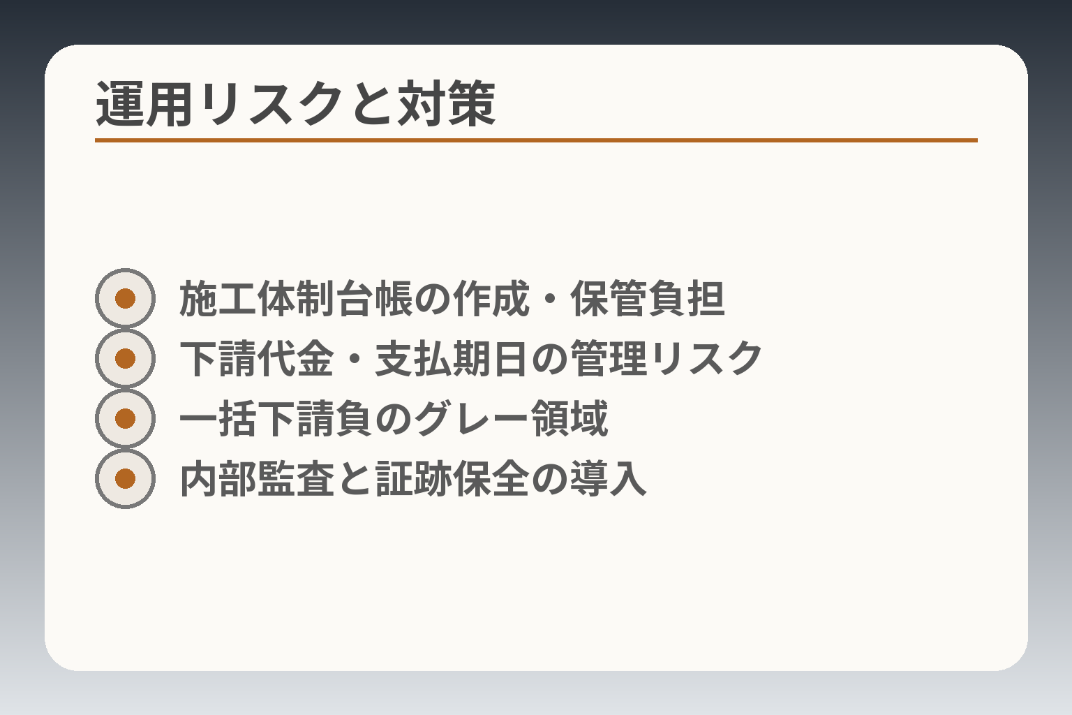 運用リスクと対策