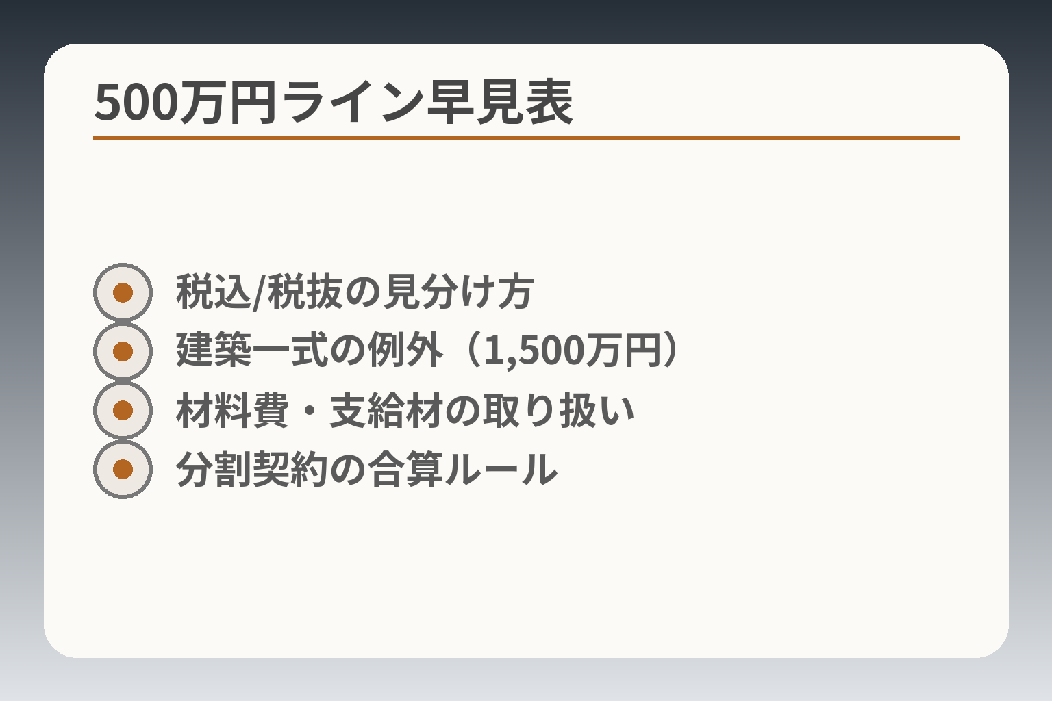 500万円ライン早見表