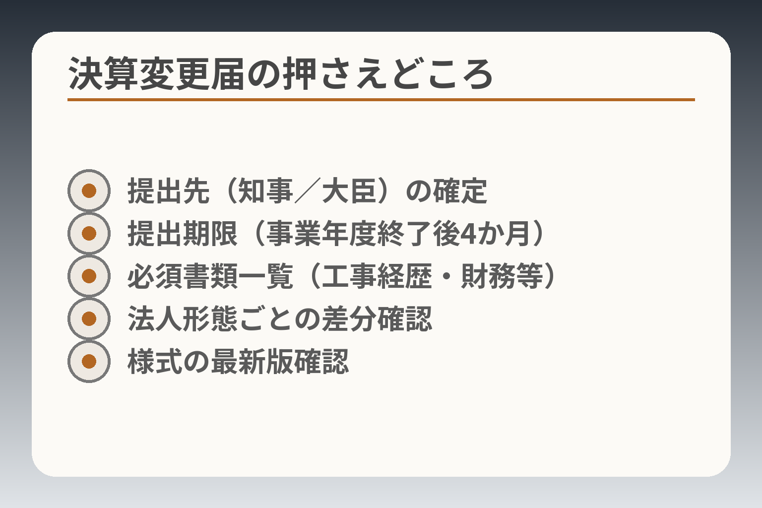 建設業の決算変更届書式ガイド｜期限・様式・承継対応 - 建設承継ナビ