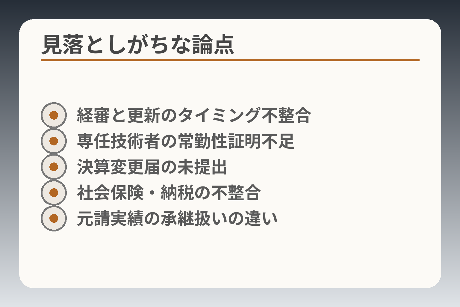 見落としがちな論点